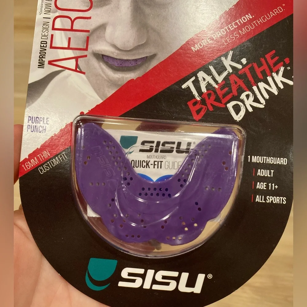 NWT SISU Sports Mouthguard Aero Next Gen in Purple